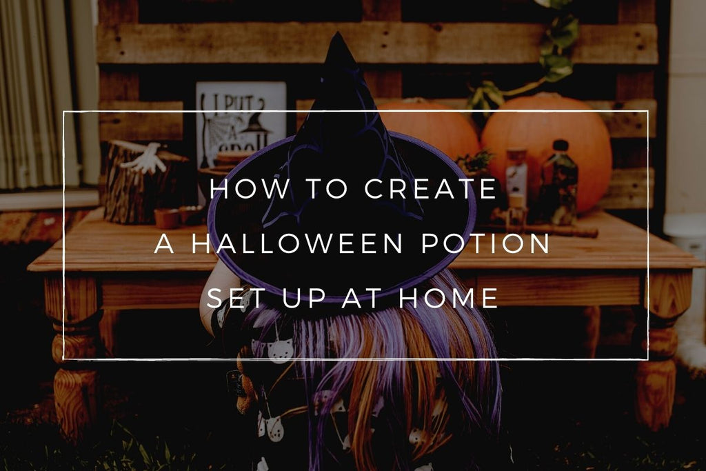 How to create a Halloween Potion Play set up at home.
