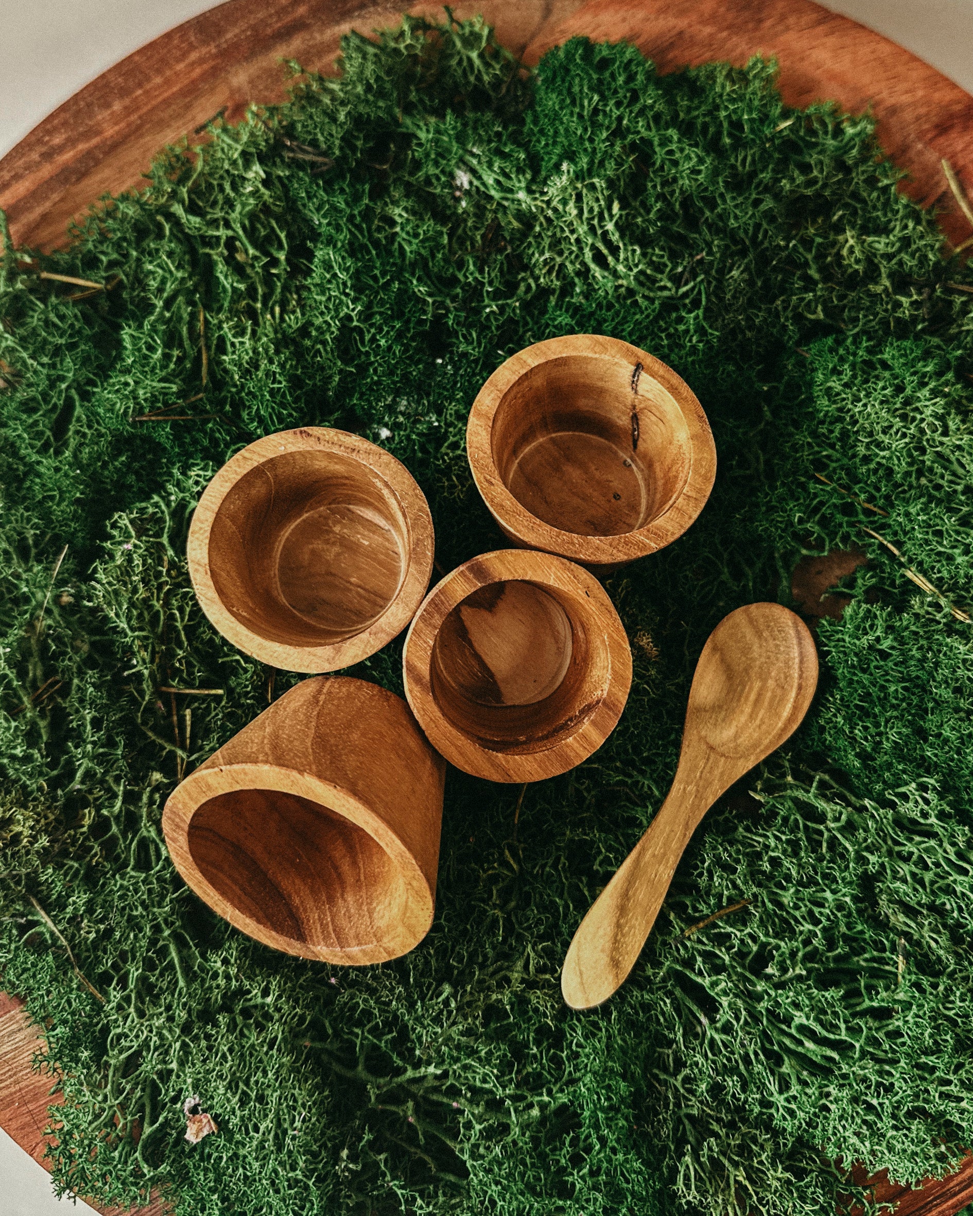 Mini Wooden Pots & Mini Spoon Set (4 pots & 1 spoon) – The Little Potion Co
